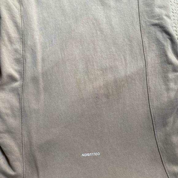 COLLUSION longline camel hoodie - Picture 9 of 9